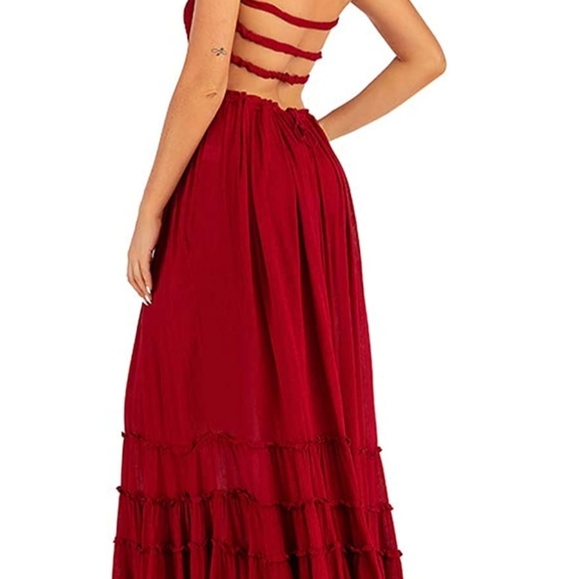 Women's summer dress sexy backless maxi long dres - Picture 7 of 14